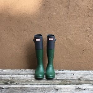 Hunter Colorblock Rain Boots